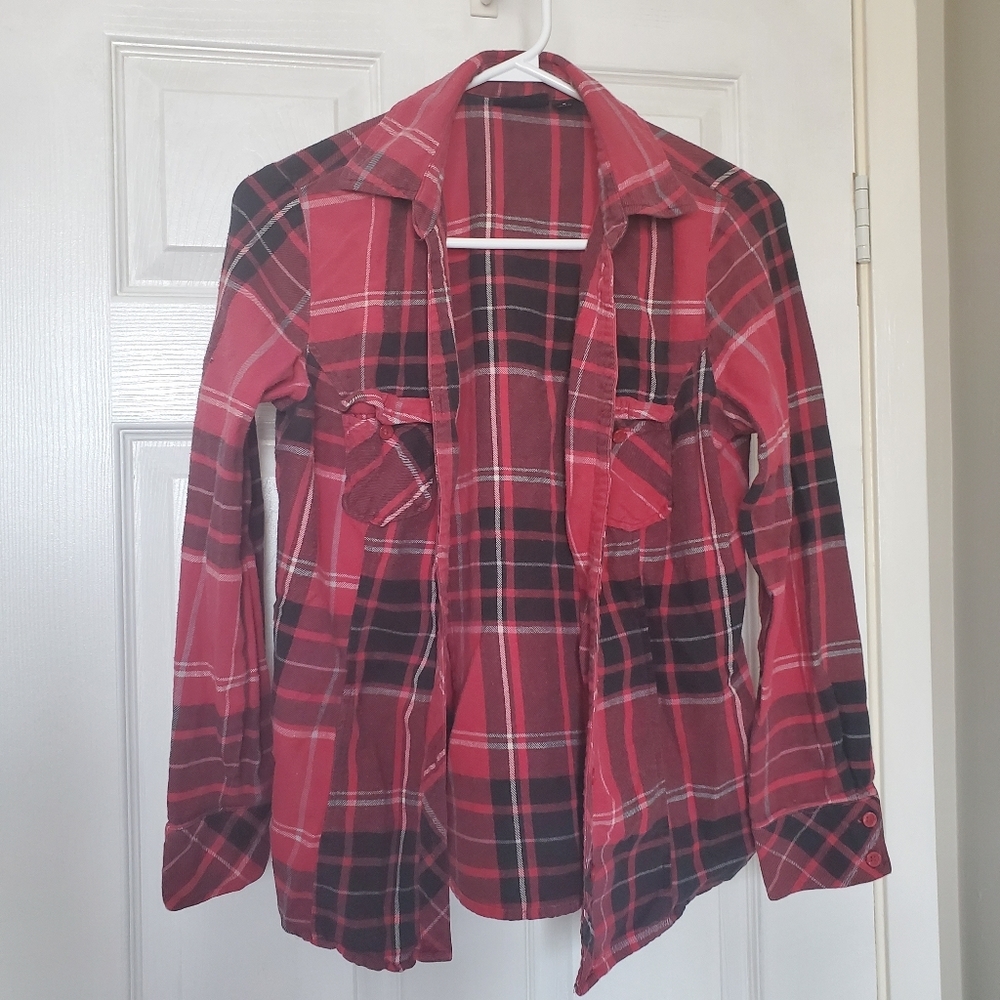 Plaid button down